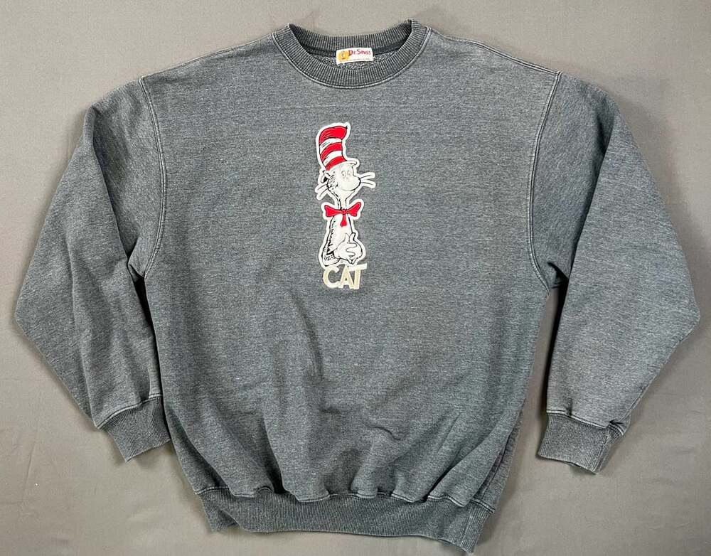 Men's Dr. Seuss Cith Heads Graphic Fleece Pullover Hoodie - Athletic Heather - 5
